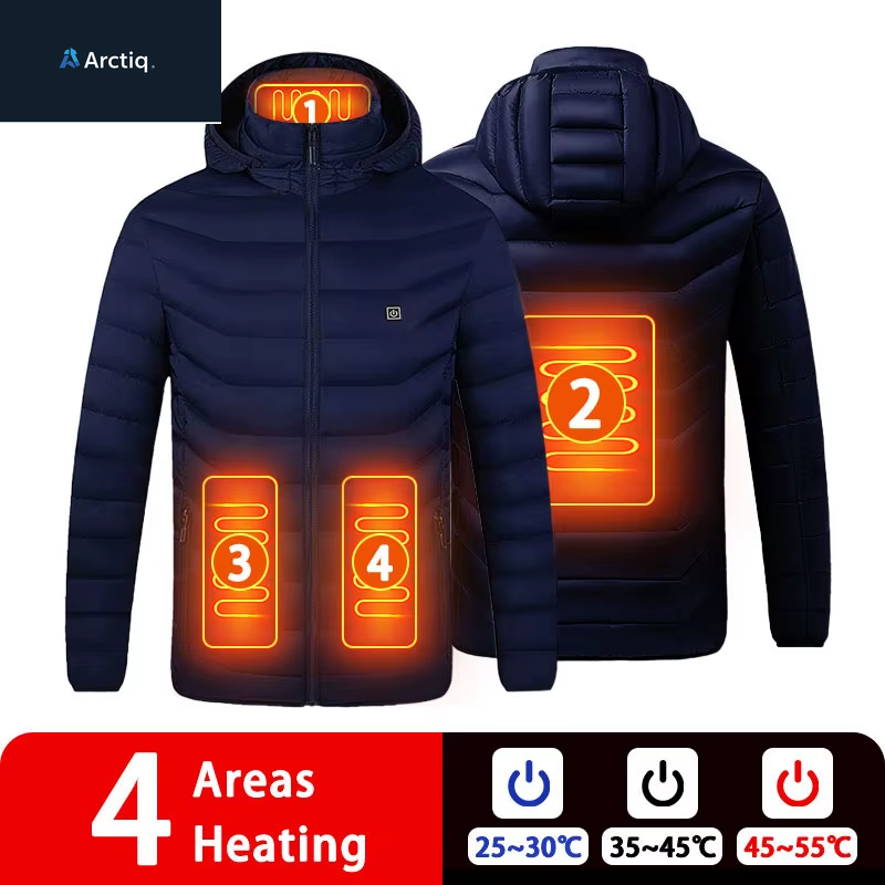 9/19 Areas Heated Jacket Women'S Warm Vest USB Men'S Heating Jacket Heated Vests Coat Hunting Hiking Camping Autumn Winter Male