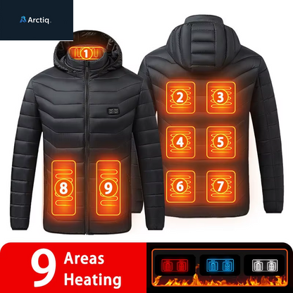 9/19 Areas Heated Jacket Women'S Warm Vest USB Men'S Heating Jacket Heated Vests Coat Hunting Hiking Camping Autumn Winter Male