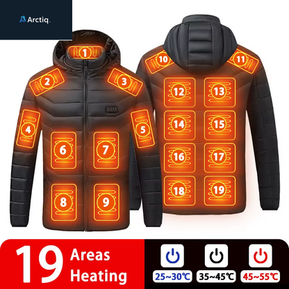 9/19 Areas Heated Jacket Women'S Warm Vest USB Men'S Heating Jacket Heated Vests Coat Hunting Hiking Camping Autumn Winter Male