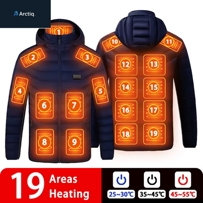 9/19 Areas Heated Jacket Women'S Warm Vest USB Men'S Heating Jacket Heated Vests Coat Hunting Hiking Camping Autumn Winter Male