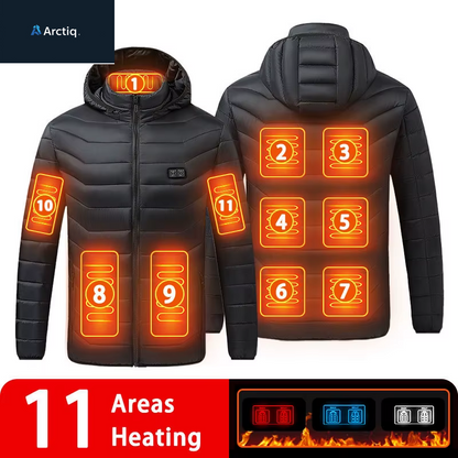 9/19 Areas Heated Jacket Women'S Warm Vest USB Men'S Heating Jacket Heated Vests Coat Hunting Hiking Camping Autumn Winter Male