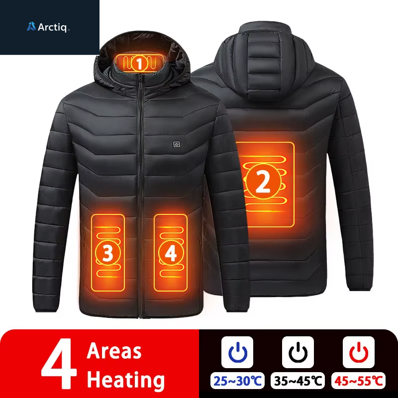 9/19 Areas Heated Jacket Women'S Warm Vest USB Men'S Heating Jacket Heated Vests Coat Hunting Hiking Camping Autumn Winter Male