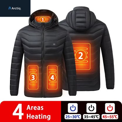 9/19 Areas Heated Jacket Women'S Warm Vest USB Men'S Heating Jacket Heated Vests Coat Hunting Hiking Camping Autumn Winter Male